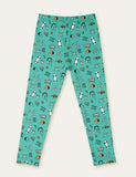 Cute Floral Animal Full Printed Leggings - Mini Taylor
