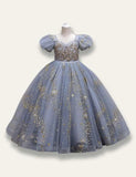Floral Princess Starry Tulle Dress - Mini Taylor