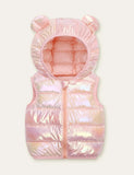 Funny Bear Zipper Design Vest Coat - Mini Taylor