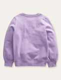 Three Horses Appliqué Embroidered Sweatshirt - Mini Taylor