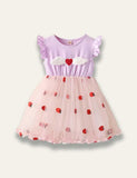 Valentine's Day Flying Heart Sleeveless Tulle Dress - Mini Taylor
