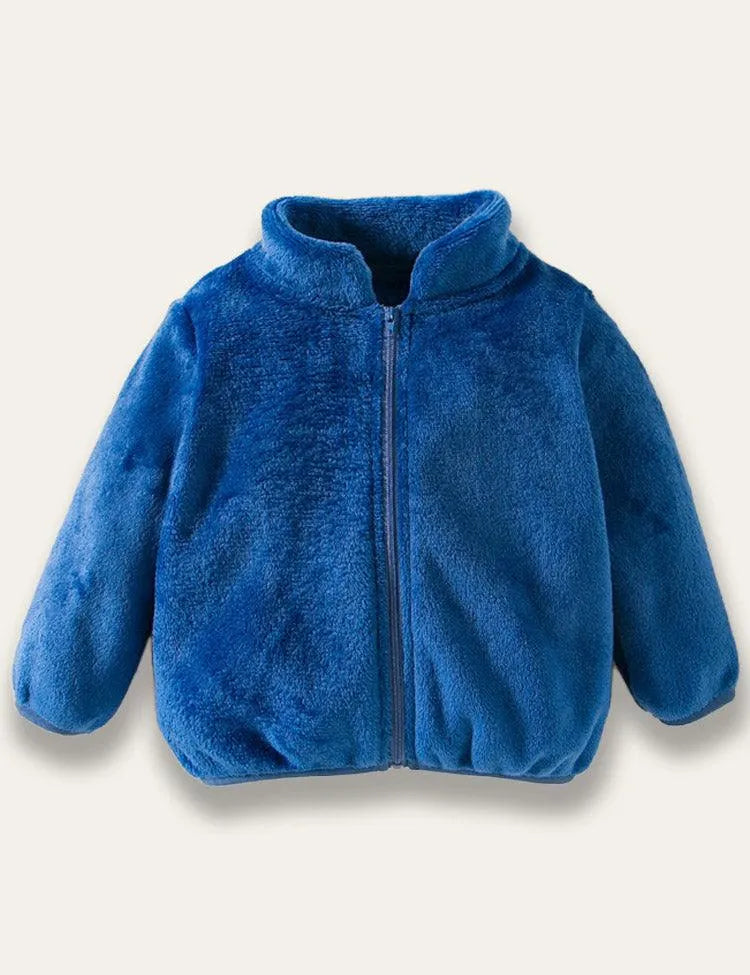 Winter Solid Color Plush Coat - Mini Taylor